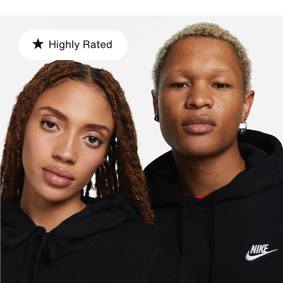 Nike Sportswear Club Fleece Black Sweater Size Small - Picture 4 of 5